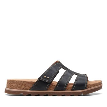 Yacht Coral - Black Leather