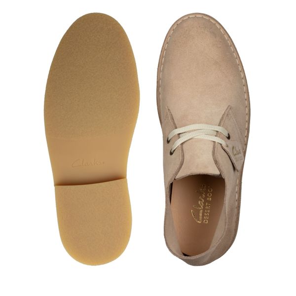 clarks desert boots sand suede