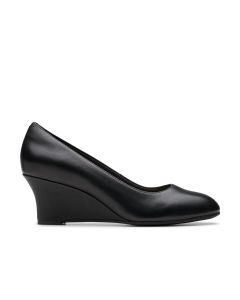 Olivette Pearl - Black Leather