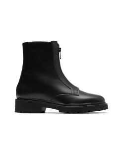 Lauryl Zip - Black Leather