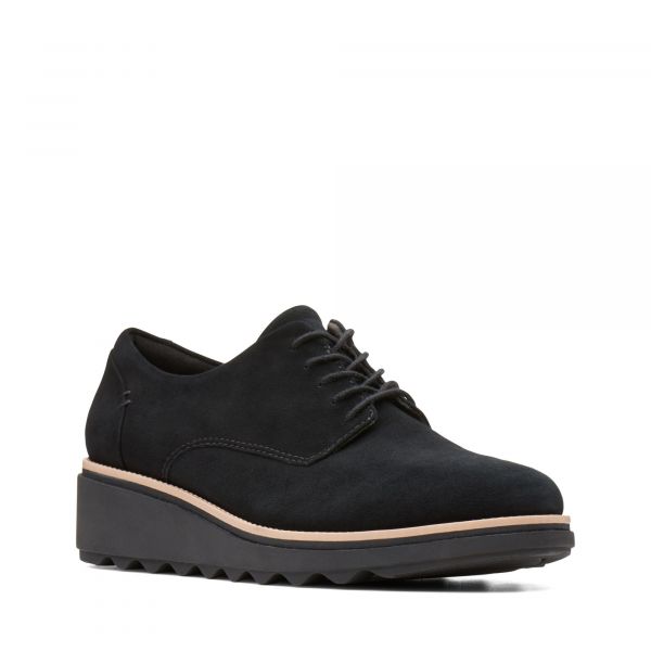 Clarks sharon noel suede wedge derby on sale