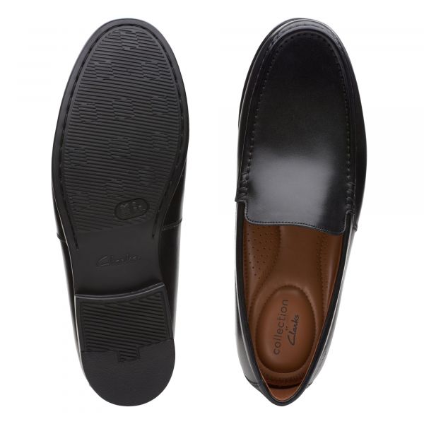 Clarks claude plain black top
