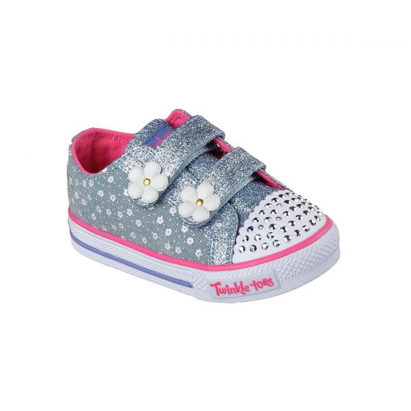 Skechers twinkle toes denim daisy hot sale