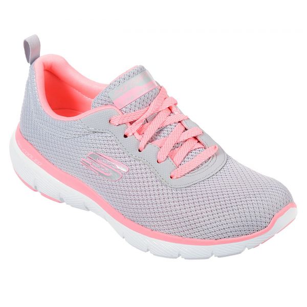 Skechers flex appeal 3.0 light grey cheap