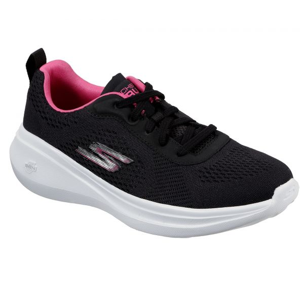 Skechers go run fast black sales