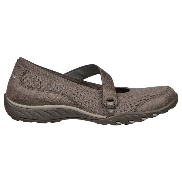 Skechers breathe easy taupe hot sale