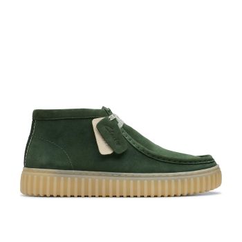 Torhill Hi - Dark Green Suede