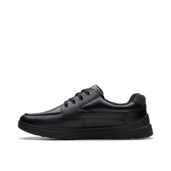 Keelan Flare Y - Black Leather
