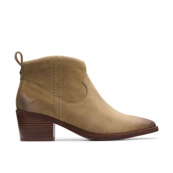 Morzine Sky - Dark Sand Suede