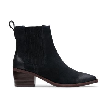 Morzine Top - Black Suede