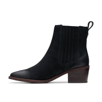 Morzine Top - Black Suede