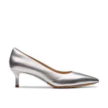 Adela Court - Silver Leather