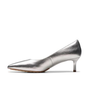 Adela Court - Silver Leather