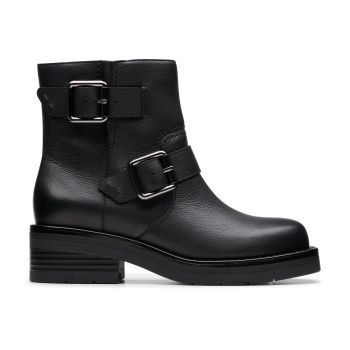 Rebelle Buckle - Black Leather