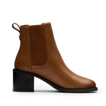 Chamberly Top - Tan Leather
