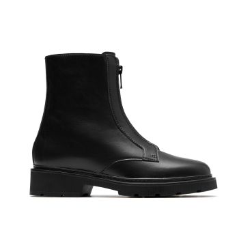 Lauryl Zip - Black Leather