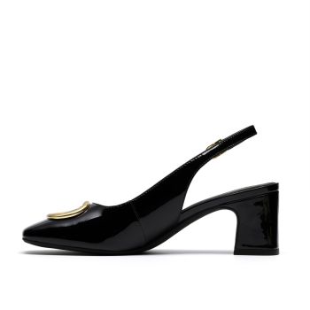 Fernie Sling - Black Pat Lea