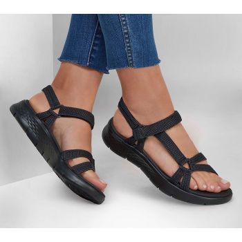 Go Walk Flex Sandal - Black Black