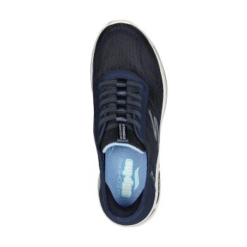 Slip-ins  Go Walk Arch Fit - Wavy Sk - Navy Light Blue