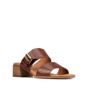 Landra35 Mule - Dark Tan Lea