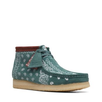 Wallabee Boot - Green Paisley