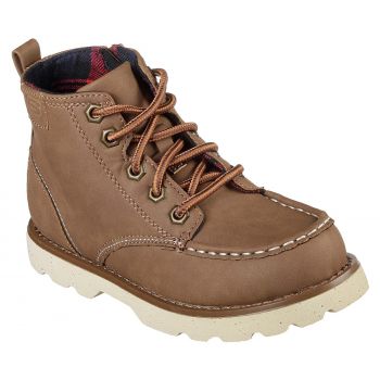 Lace Up High Top Boot - Brown