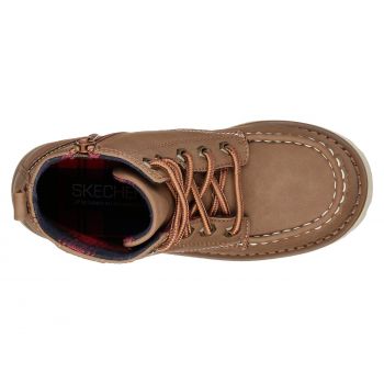 Lace Up High Top Boot - Brown