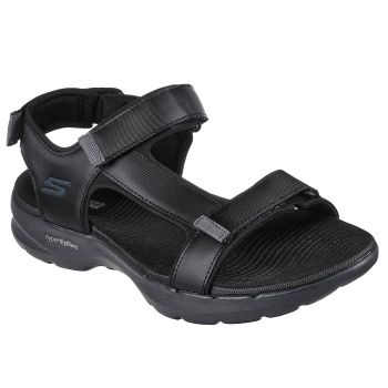 Go Walk 6 Sandal - Black Grey